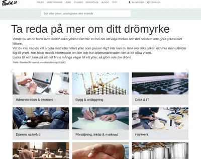Framtid.se startsida 2018