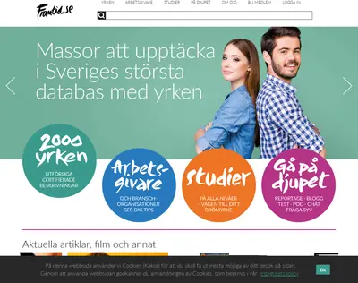 Framtid.se startsida 2020