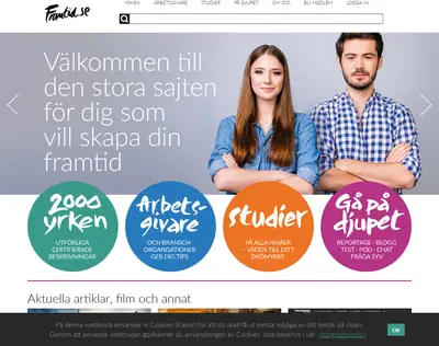 Framtid.se startsida 2021