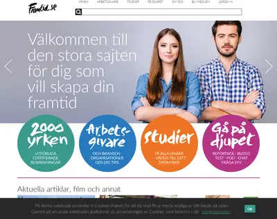 Framtid.se startsida 2022