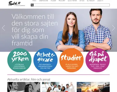 Framtid.se startsida 2025