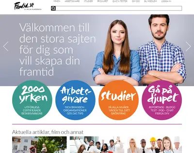 Framtid.se startsida 2026