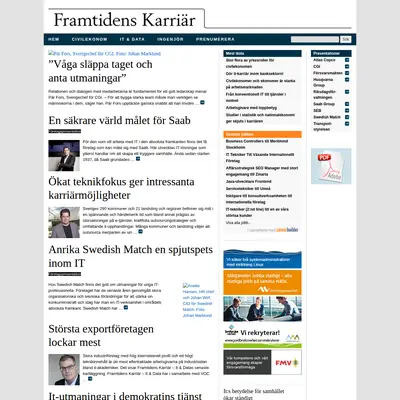 Framtidens Karriär startsida 2015