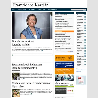 Framtidens Karriär startsida 2016