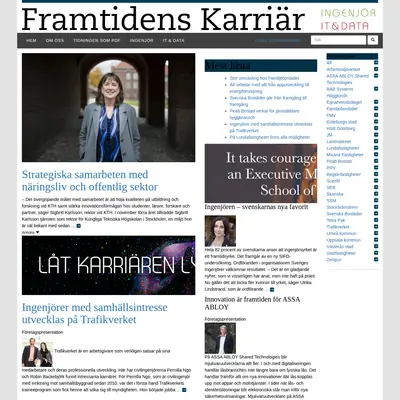 Framtidens Karriär startsida 2017