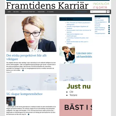 Framtidens Karriär startsida 2018