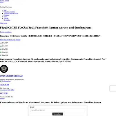 FRANCHISE Focus startsida 2023