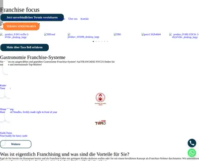 FRANCHISE Focus startsida 2025