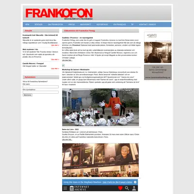FRANKOFON startsida 2012