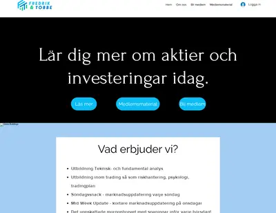 fredrikochtobbe.se startsida 2023