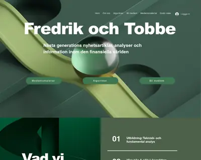 fredrikochtobbe.se startsida 2025