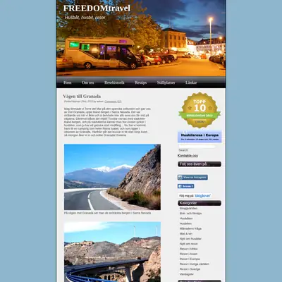 www.freedomtravel.se startsida 2015
