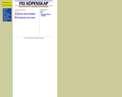 Fri Köpenskap startsida 1998