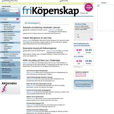Fri Köpenskap startsida 2005