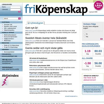 Fri Köpenskap startsida 2006
