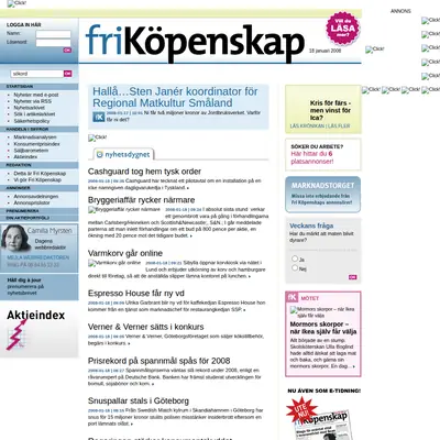 Fri Köpenskap startsida 2008