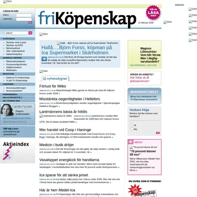 Fri Köpenskap startsida 2009