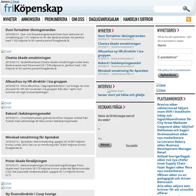 Fri Köpenskap startsida 2015