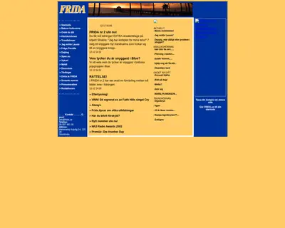frida.se startsida 2003