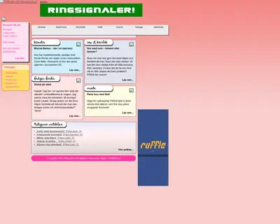 frida.se startsida 2006