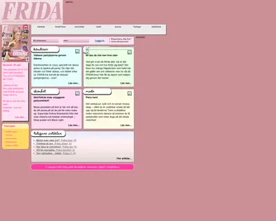 frida.se startsida 2007