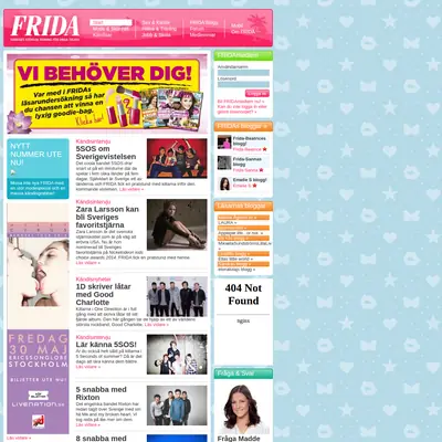 frida.se startsida 2014