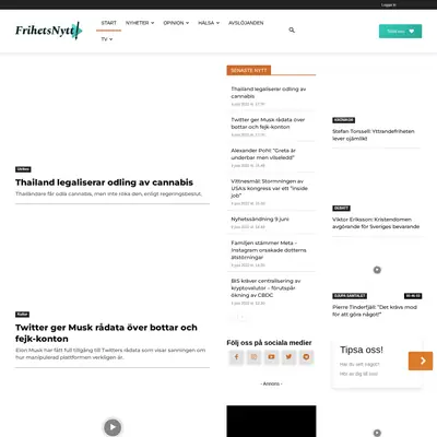 frihetsnytt.se startsida 2022