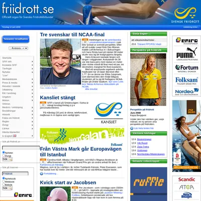 www.friidrott.se startsida 2008