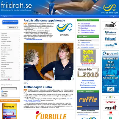 www.friidrott.se startsida 2011