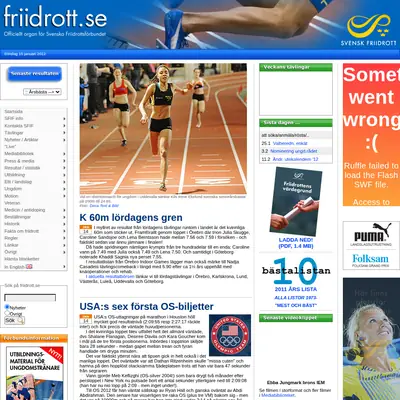 www.friidrott.se startsida 2012