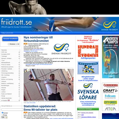 www.friidrott.se startsida 2016