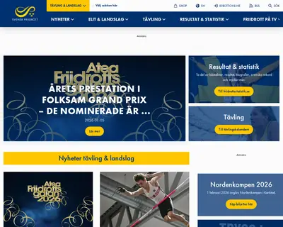 www.friidrott.se startsida 2026