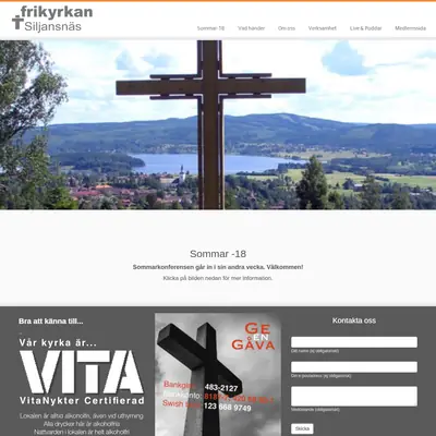 Siljansnäs Frikyrkoförsamling startsida 2018