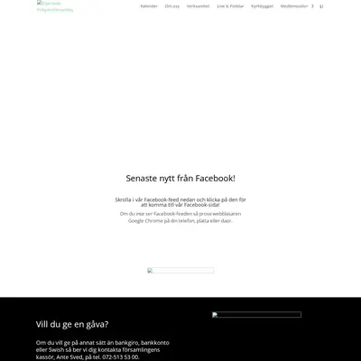 Siljansnäs Frikyrkoförsamling startsida 2021