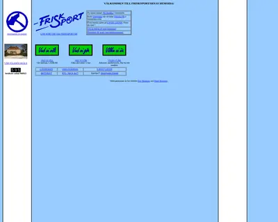 Frisksport startsida 1998