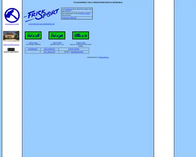 Frisksport startsida 1999