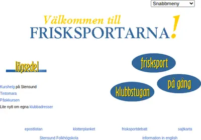 Frisksport startsida 2000