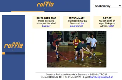 Frisksport startsida 2002