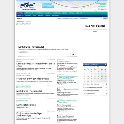 Frisksport startsida 2011