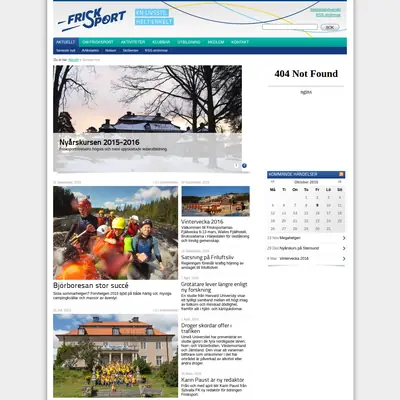 Frisksport startsida 2015