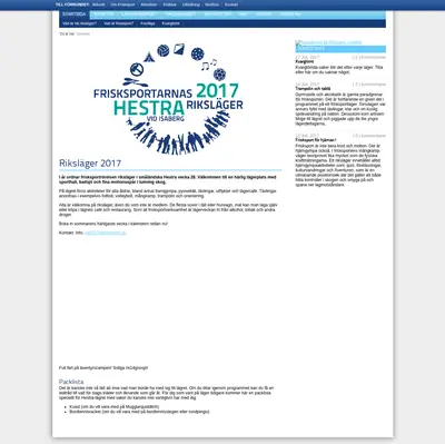Frisksport startsida 2022