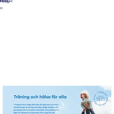 Frisksport startsida 2025
