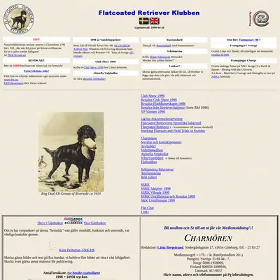 Charmören startsida 1999