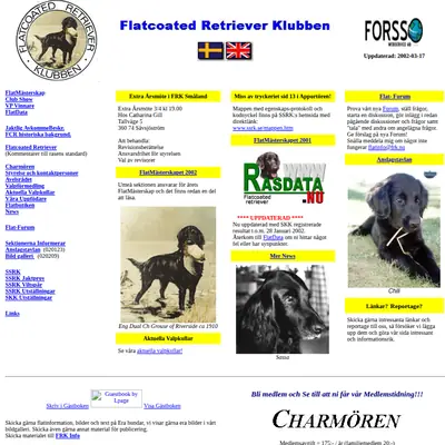 Charmören startsida 2002