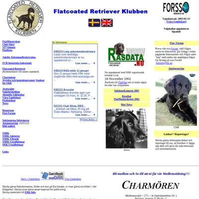 Charmören startsida 2003