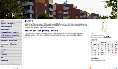 Din Bostadsrätt startsida 2013