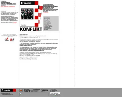 FRONESIS startsida 2000