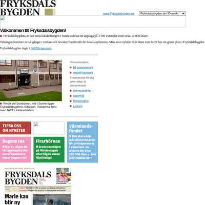 www.fryksdalsbygden.se startsida 2007