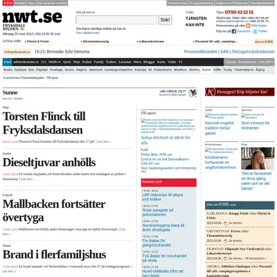 www.fryksdalsbygden.se startsida 2012