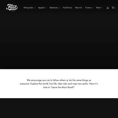 Fuel Motorcycles startsida 2021